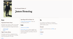 Desktop Screenshot of jameshemsing.com