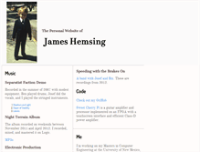 Tablet Screenshot of jameshemsing.com